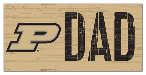 Purdue Boilermakers Dad Wood Sign - 6