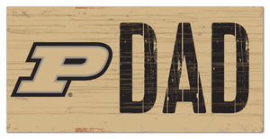 Purdue Boilermakers Dad Wood Sign - 6"x12"