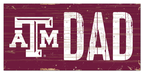 Texas A&M Aggies Dad Wood Sign - 6