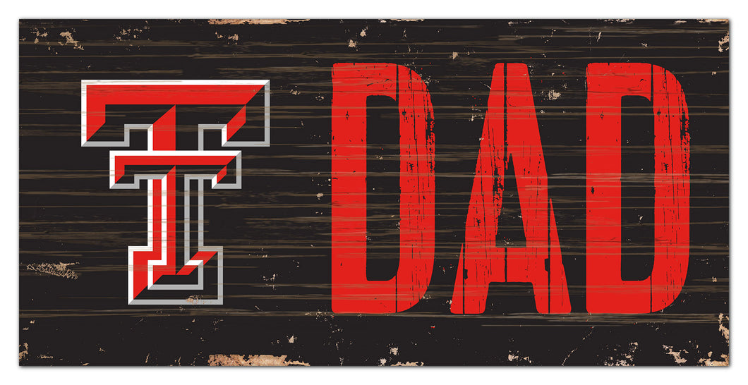 Texas Tech Red Raiders Dad Wood Sign - 6