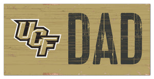 UCF Knights Dad Wood Sign - 6"x12"