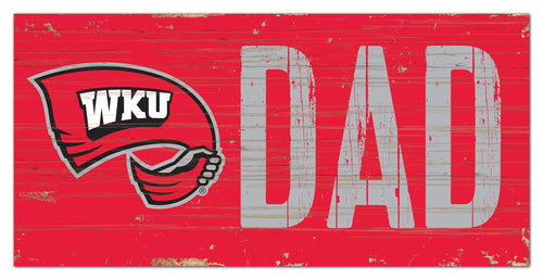 Western Kentucky Hilltoppers Dad Wood Sign - 6