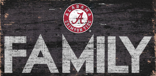 Alabama Crimson Tide Family Wood Sign - 12