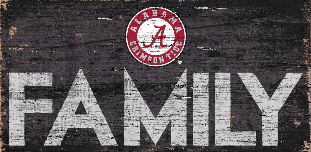 Alabama Crimson Tide Family Wood Sign - 12