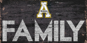 Appalachian State Mountaineers Family Wood Sign