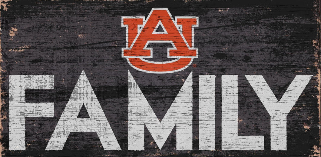 Auburn Tigers Family Wood Sign