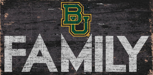 Baylor Bears Family Wood Sign 