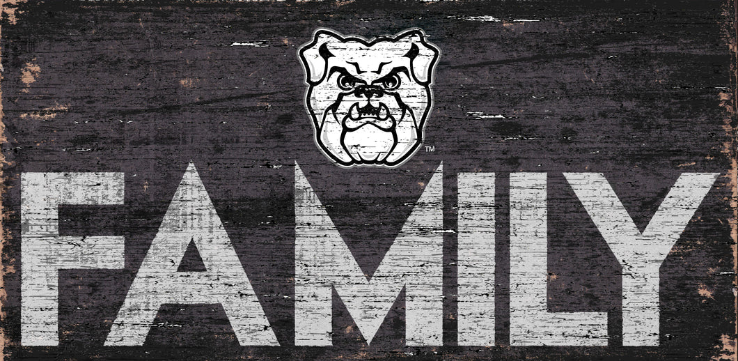 Butler Bulldogs Family Wood Sign