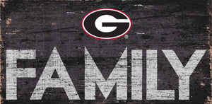 Georgia Bulldogs Family Wood Sign