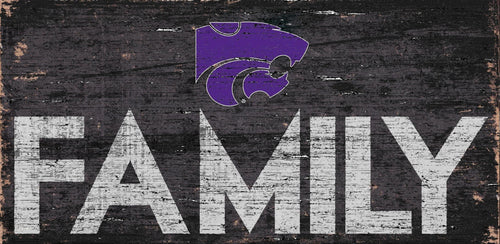 Kansas State Wildcats Family Wood Sign