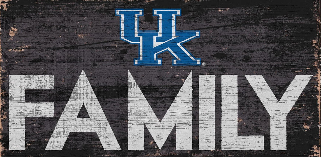Kentucky Wildcats Family Wood Sign