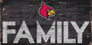 Louisville  Cardinals Family Wood Sign