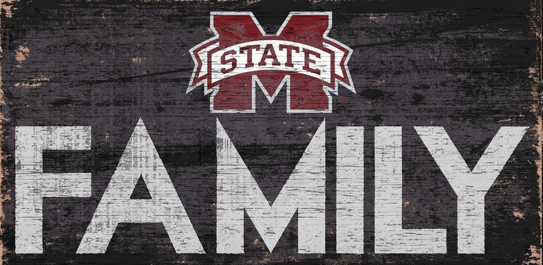 Mississippi State Bulldogs  Family Wood Sign 