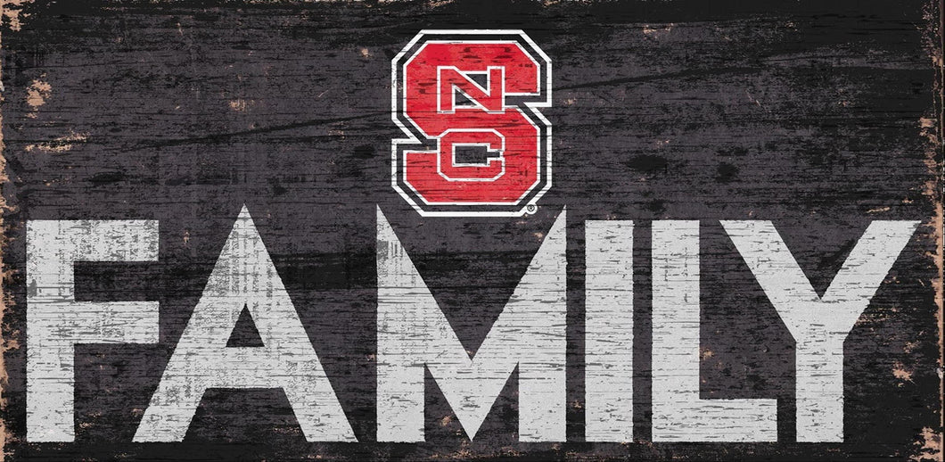 NC State Wolfpack  Family Wood Sign 