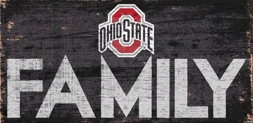 Ohio State Buckeyes Family Wood Sign - 12