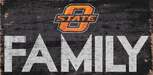 Oklahoma State Cowboys Family Wood Sign
