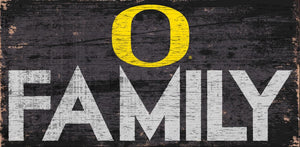 Oregon Ducks Family Wood Sign