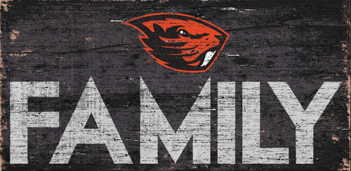 Oregon State  Beavers Family Wood Sign