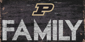 Purdue Boilermakers Family Wood Sign