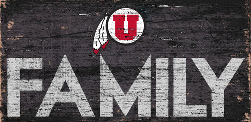 Utah Utes Family Wood Sign - 12