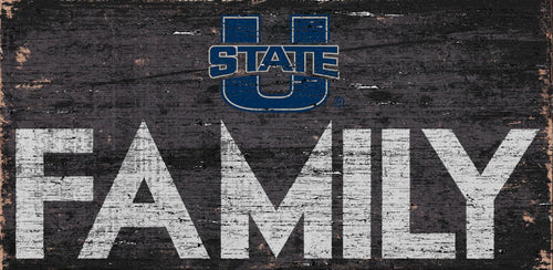 Utah State Aggies Family Wood Sign