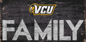 VCU  Rams Family Wood Sign - 12" x 6"