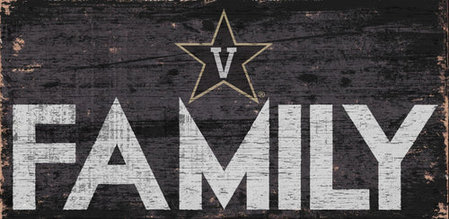 Vanderbilt Commodores Family Wood Sign