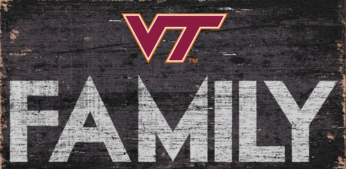 Virginia Tech Hokies Family Wood Sign - 12