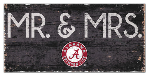 Alabama Crimson Tide Mr. & Mrs. Wood Sign - 6