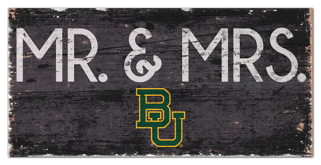 Baylor Bears Mr. & Mrs. Wood Sign - 6