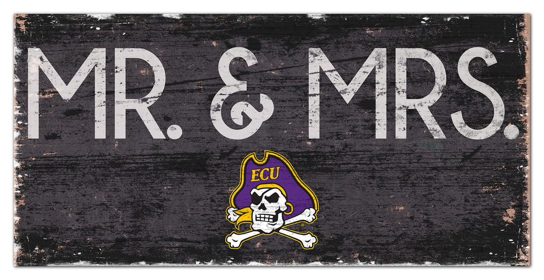 ECU Pirates Mr. & Mrs. Wood Sign - 6