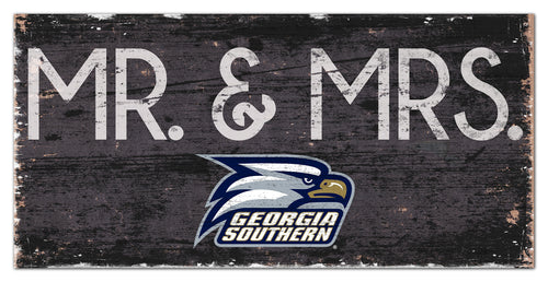 Georgia Southern Eagles Mr. & Mrs. Wood Sign - 6
