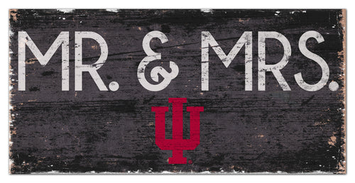 Indiana Hoosiers Mr. & Mrs. Wood Sign - 6