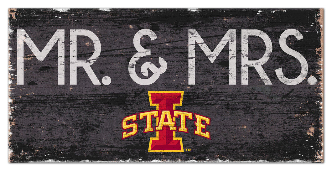 Iowa State Cyclones Mr. & Mrs. Wood Sign - 6