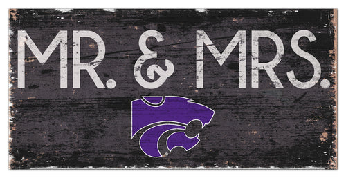 Kansas State Wildcats Mr. & Mrs. Wood Sign - 6