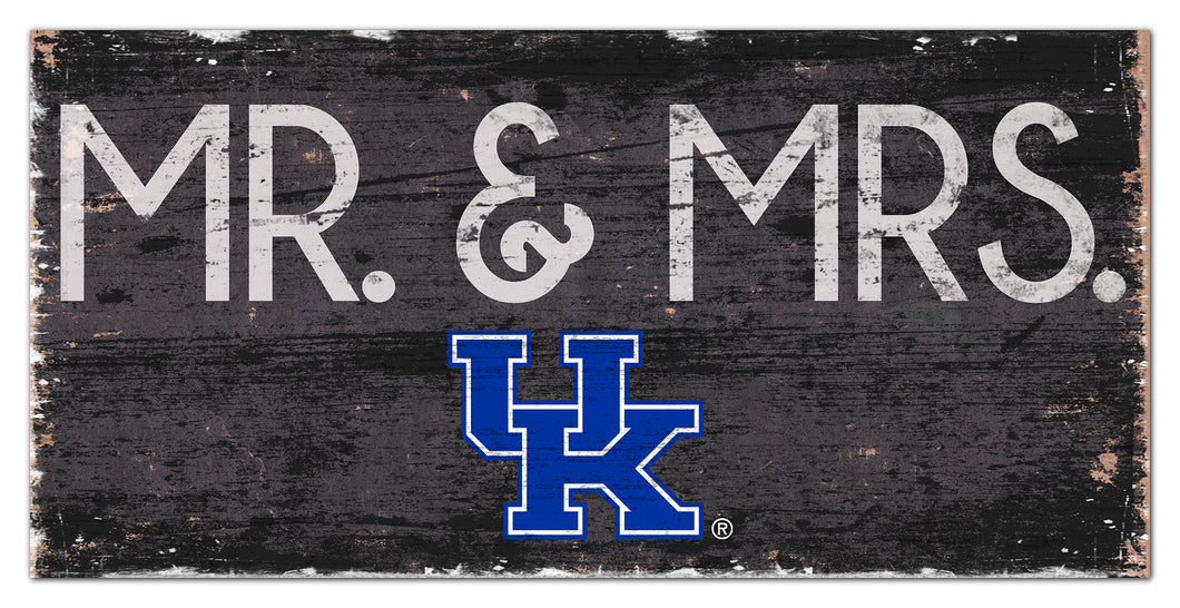 Kentucky Wildcats Mr. & Mrs. Wood Sign - 6