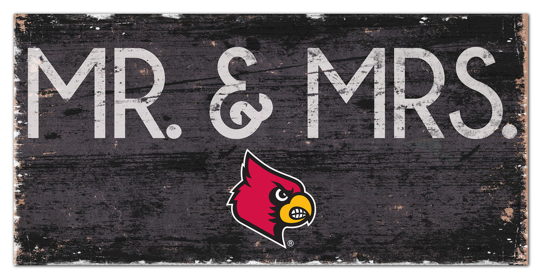 Louisville Cardinals Mr. & Mrs. Wood Sign - 6