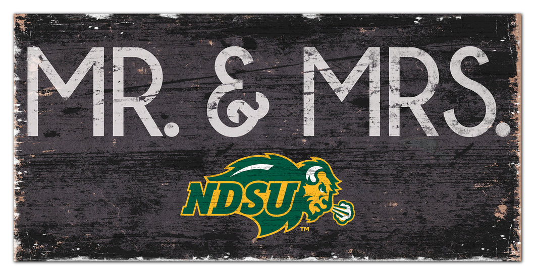 NDSU Bison Mr. & Mrs. Wood Sign - 6