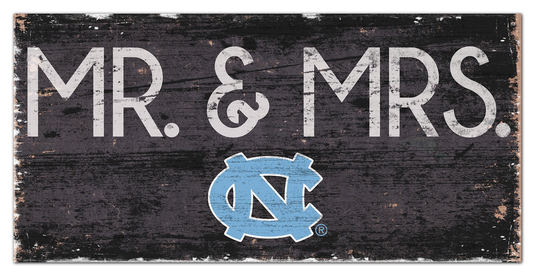 North Carolina Tar Heels Mr. & Mrs. Wood Sign - 6