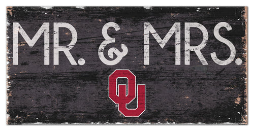 Oklahoma Sooners Mr. & Mrs. Wood Sign - 6