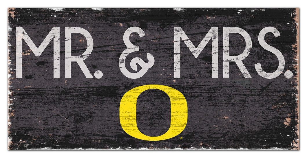 Oregon Ducks Mr. & Mrs. Wood Sign - 6
