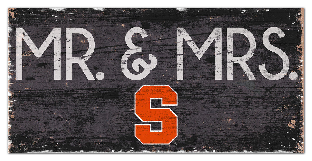 Syracuse Orange Mr. & Mrs. Wood Sign - 6
