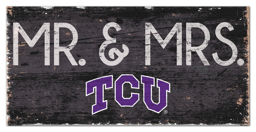 TCU Horned Frogs Mr. & Mrs. Wood Sign - 6