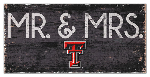 Texas Tech Red Raiders Mr. & Mrs. Wood Sign - 6