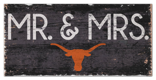 Texas Longhorns Mr. & Mrs. Wood Sign - 6