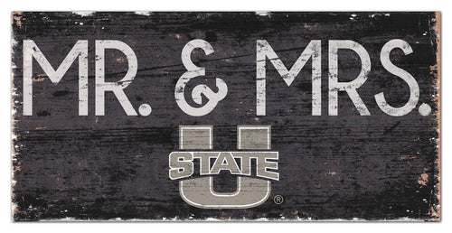 Utah State Aggies Mr. & Mrs. Wood Sign - 6