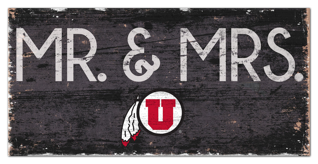 Utah Utes Mr. & Mrs. Wood Sign - 6