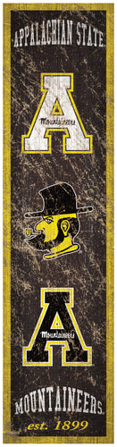 Appalachian State Mountaineers Heritage Banner Wood Sign - 6
