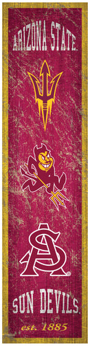 Arizona State Sun Devils Heritage Banner Wood Sign - 6