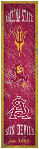 Arizona State Sun Devils Heritage Banner Wood Sign - 6"x24"